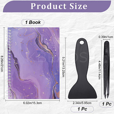 Sticker Collecting Loose-leaf A5 Spiral Bound Notebook AJEW-CP0007-84C-1