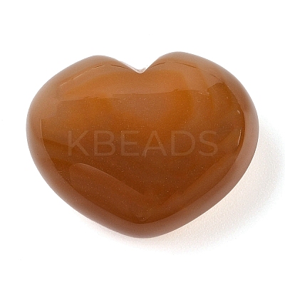 Natural Agate Love Heart Stone G-I367-03D-1