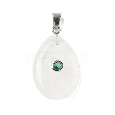Natural Quartz Crystal Pendants G-P599-02P-07-1