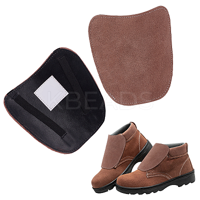 Cowhide Anti-impact Safety Protection Cover Plate AJEW-WH0696-118A-1