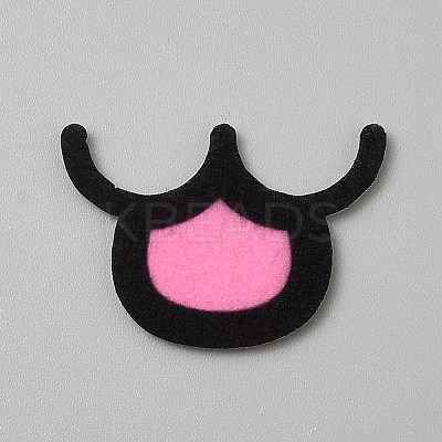 Felt Craft Doll Mouth DOLL-WH0007-18E-1