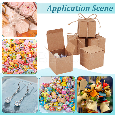 80Pcs Paper Gift Storage Boxes CON-BC0008-17A-1
