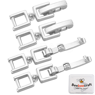 6Pcs Brass Fold Over Clasps KK-BBC0013-51-1