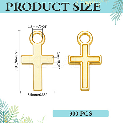 300Pcs Alloy Pendants FIND-ME0001-55G-1
