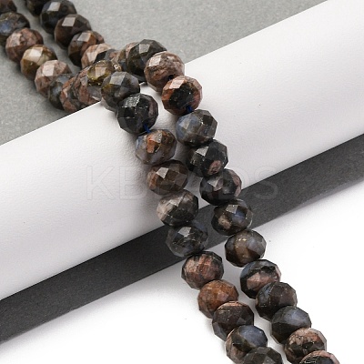 Natural Glaucophane Beads Strands G-K380-A45-01-1