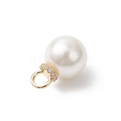 3Pcs 3 Styles Shell Pearl Pendants PALLOY-JF04937-1
