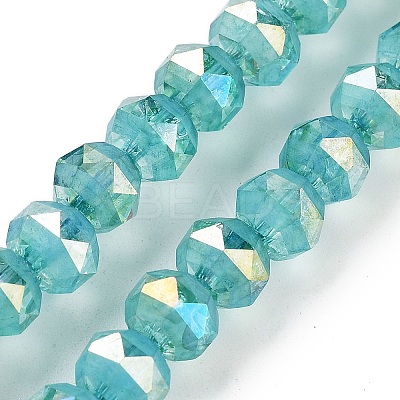Baking Paint Glass Beads Strands GLAA-H032-05-04-1