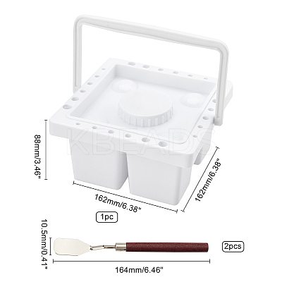 Plastic Artist Brush Basin Multifunction Paint Brush Tub TOOL-PH0001-24-1