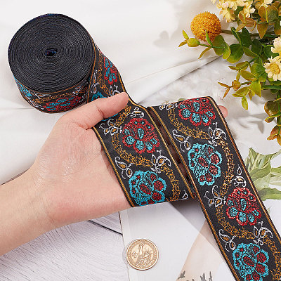 Ethnic Style Polyester Ribbon OCOR-GF0002-04B-1