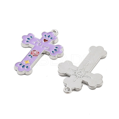 Rack Plating Alloy Enamel Pendants FIND-Z054-17P-01-1