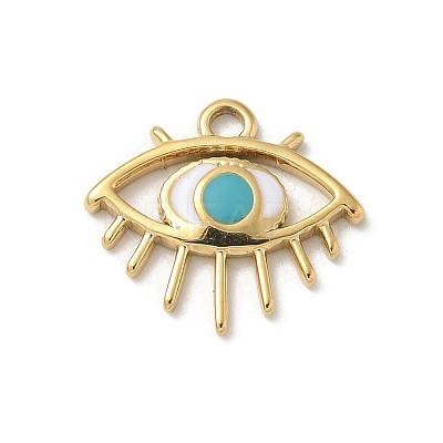 Ion Plating(IP) 304 Stainless Steel Enamel Charms STAS-G351-07G-02-1