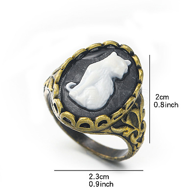 Alloy with Resin Finger Rings FS-WGE901F-05-1