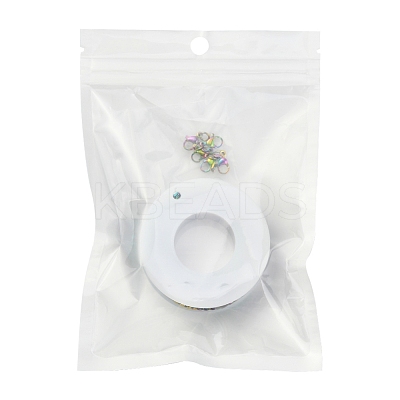 DIY Rainbow Color Chain Necklace Making Kit DIY-YW0005-90-1