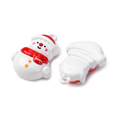Christmas Themes Baking Paint Alloy Pendants FIND-G097-02A-1