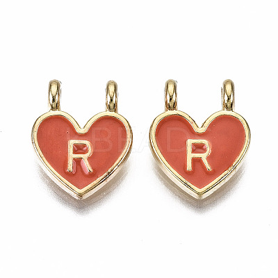 Alloy Enamel Charms ENAM-T012-02R-RS-1