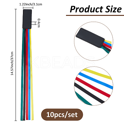 PU Leather Bookmark AJEW-WH0696-020A-1