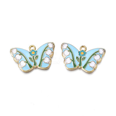 Alloy Enamel Pendants ENAM-N055-112B-1