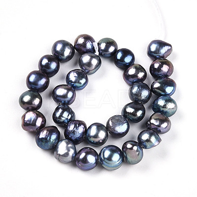 Natural Cultured Freshwater Pearl Beads Strands PEAR-N014-06G-06-1