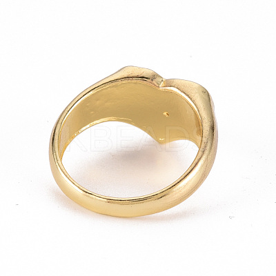 Alloy Enamel Wide Band Rings RJEW-N034-001-RS-1