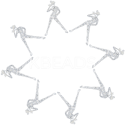 201 Stainless Steel Big Filigree Pendants STAS-UN0018-75P-1