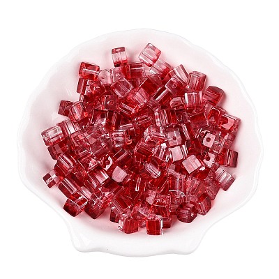 Baking Paint Transparent Glass Beads DGLA-N005-01A-09-1