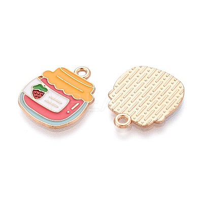 Alloy and Enamel Pendants ENAM-T021-19A-1
