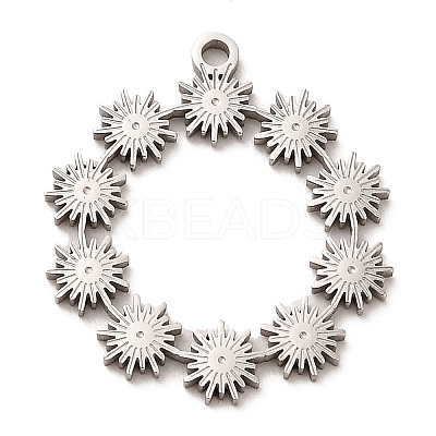 Non-Tarnish 304 Stainless Steel Pendants STAS-E199-06P-1