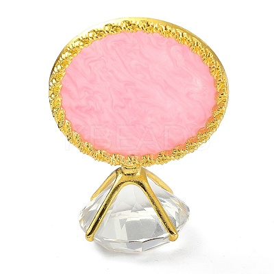 Resin Nail Art Palettes with Diamond Base Nail Mixing Palette Polish Color Mixing Plate Nail Holder ODIS-XCP0001-11-1