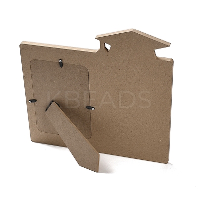 Graduate Theme Wooden Photo Frame AJEW-D069-01C-1