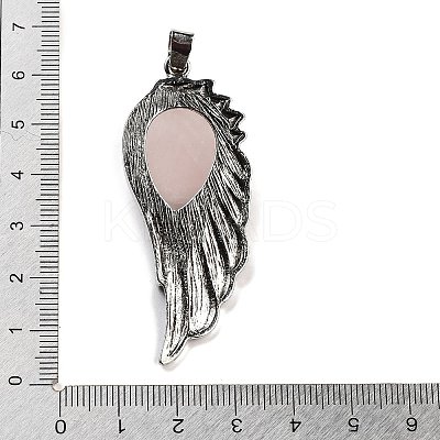 Natural Rose Quartz Big Pendants G-G112-02AS-13-1