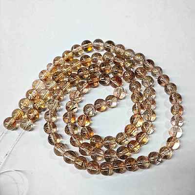 Baking Paint Glass Beads Strands DGLA-YW0002-01B-06-1