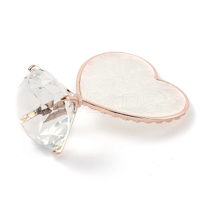 Resin Nail Art Palettes with Diamond Base Nail Mixing Palette Polish Color Mixing Plate Nail Holder ODIS-H001-B01-RG-1