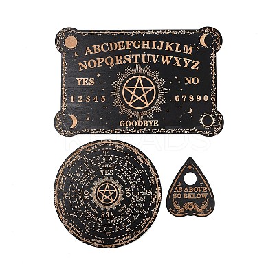 3Pcs 3 Styles Wood Pendulum Board WICR-L001-01E-1