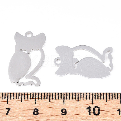 Non-Tarnish 201 Stainless Steel Stamping Blank Tag Pendants STAS-T008-018-1-1
