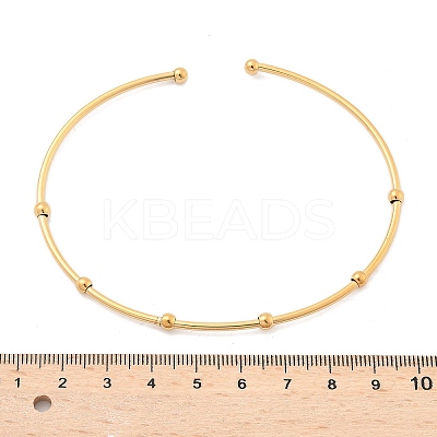 304 Stainless Steel Arm Cuff Bangles for Women AJEW-P127-03G-1