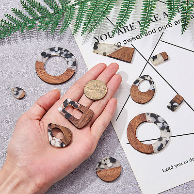 Resin & Wood Pendants RESI-CJ0001-14-1