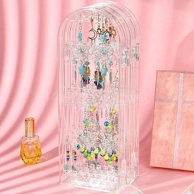 4 Foldable Screen Acrylic Earring Display Stands EDIS-N010-02-1
