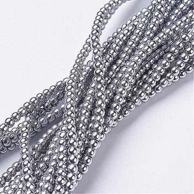 Non-Magnetic Hematite Beads Strands X-G-G094-2mm-1