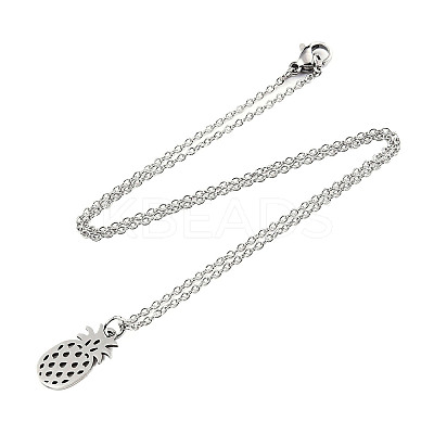 Non-Tarnish 201 Stainless Steel Pendant Necklaces LS-NJEW-T009-JN137-40-1-1
