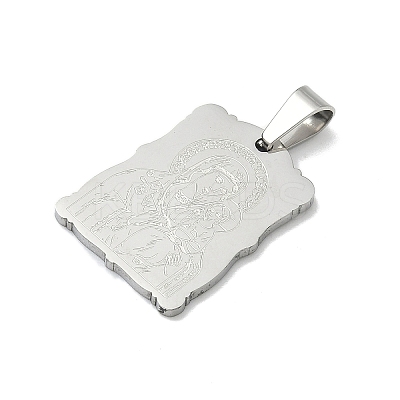Religion Theme 304 Stainless Steel Pendants STAS-F336-03P-1