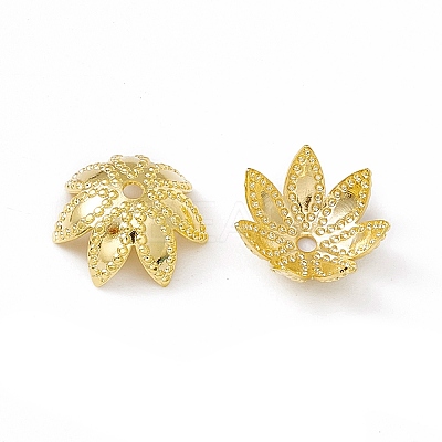 Brass Beads Caps KK-A172-10G-1