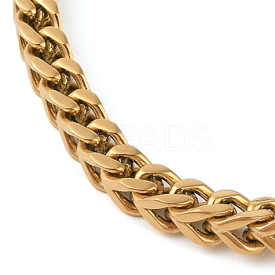 304 Stainless Steel Wheat Chain Bracelets BJEW-H508-06G-01-1