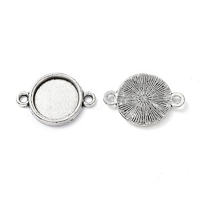 Tibetan Style Alloy Cabochon Connector Settings LS-TIBE-M022-10AS-1