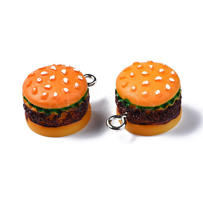 Opaque Resin Pendants RESI-S356-061A-1