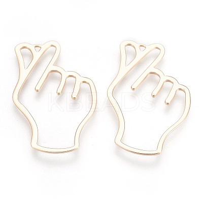 Brass Pendants LS-KK-O104-25G-NF-1