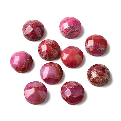 Dyed Natural Regalite/Imperial Jasper/Sea Sediment Jasper Cabochons G-L617-C02-10mm-1
