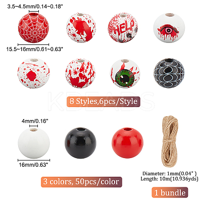 DIY Halloween Pendant Decoration Making Kit DIY-GA0005-34-1