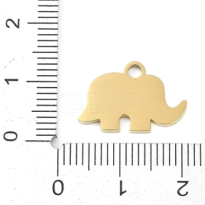 Ion Plating(IP) 304 Stainless Steel Enamel Charms FIND-Q111-02G-03-1