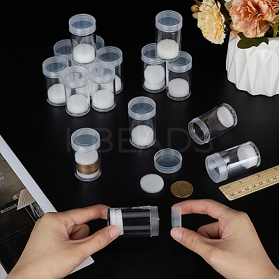 Column Plastic Coin Collections CON-WH0115-05A-1