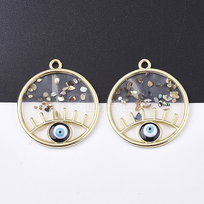 Epoxy Resin Pendants X-RESI-S365-76A-1